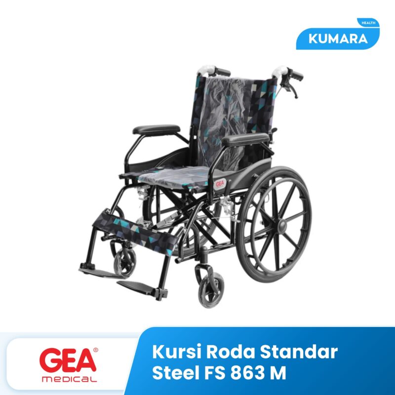 GEA - Kursi Roda Semi Travel FS 863 M BS Stainsteel 1 120