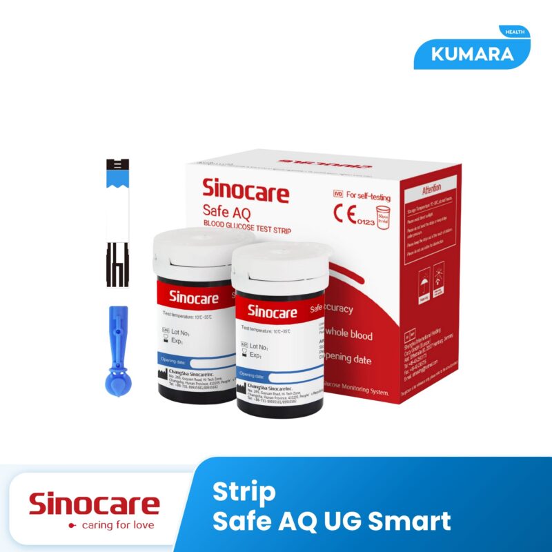 SINOCARE - Strip Safe AQ Smart | Strip Test Gula Darah untuk alat Safe AQ Smart 1 213