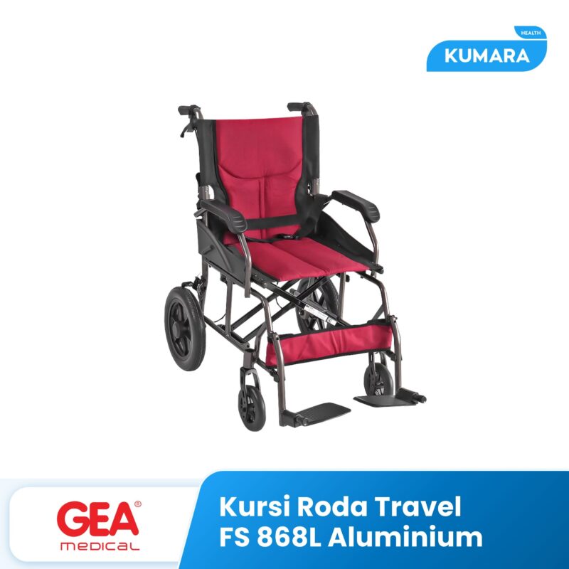 GEA - Kursi Roda Semi Travel FS 868 L | Kursi Roda Travel Alumunium 1 87