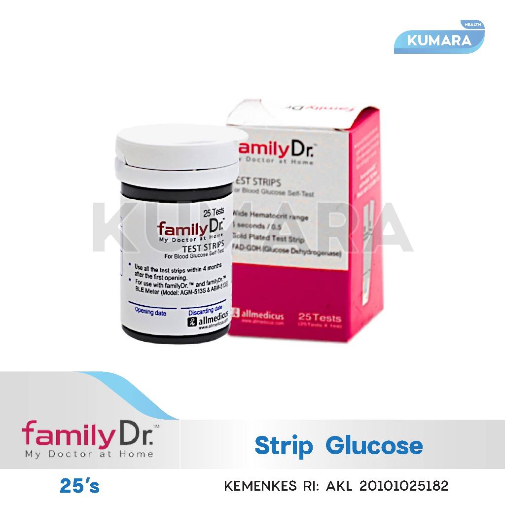 FAMILY DR - Strip Gula Darah (Glucose) 2 FAMILY DR - Strip Gula Darah (Glucose) - Image 2