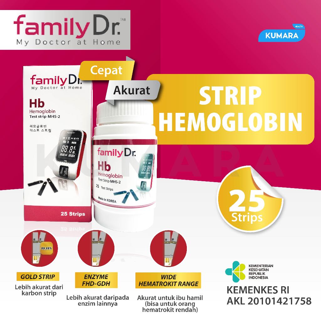 FAMILY DR - Strip Hemoglobin (HB) 1 FAMILY DR - Strip Hemoglobin (HB)