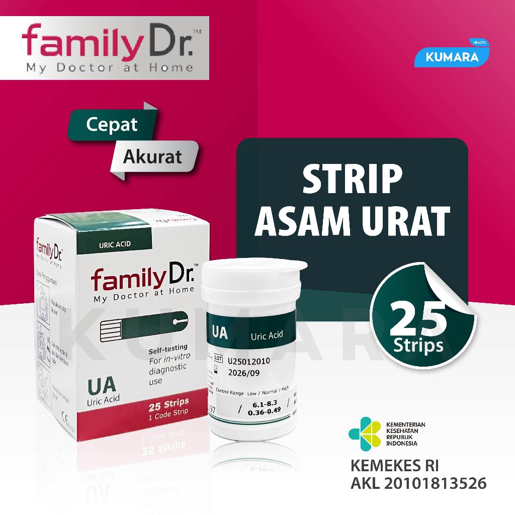 FAMILY DR - Strip Asam Urat (Uric Acid) 1 FAMILY DR - Strip Asam Urat (Uric Acid)