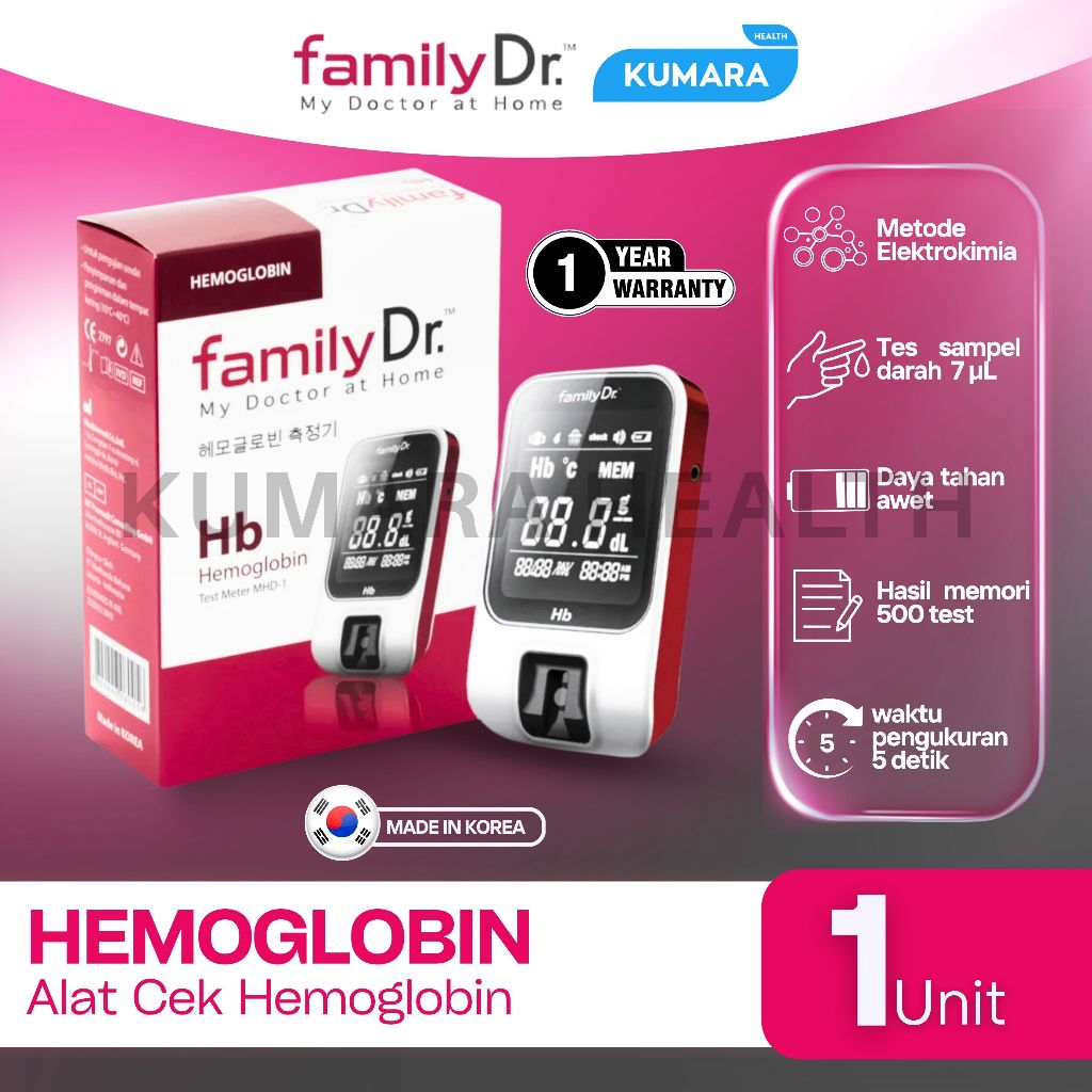 FAMILY DR - Hemoglobin Meter | Alat Cek HB Hemoglobin 1 FAMILY DR - Hemoglobin Meter | Alat Cek HB Hemoglobin