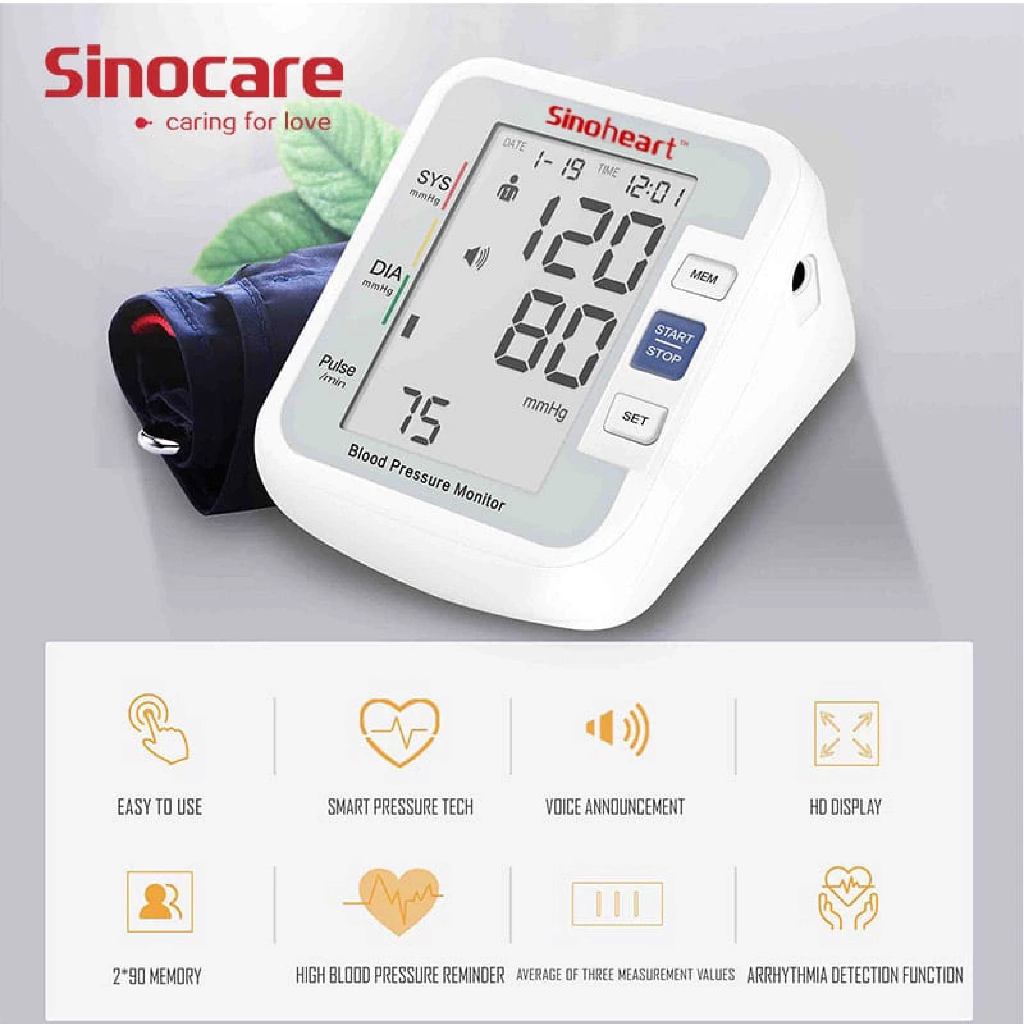 SINOCARE - Tensimeter Digital BA 801 | Alat Ukur Tekanan Darah Digital 5 SINOCARE - Tensimeter Digital BA 801 | Alat Ukur Tekanan Darah Digital - Image 5