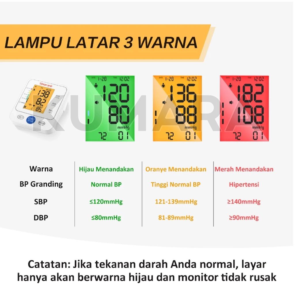 SINOCARE - Tensimeter Digital BSX-516 | Tensimeter Digital Suara 2 SINOCARE - Tensimeter Digital BSX-516 | Tensimeter Digital Suara - Image 2