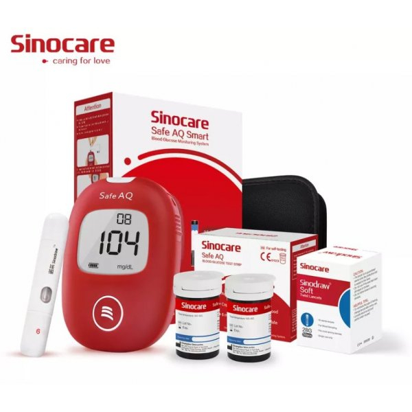 SINOCARE - Safe AQ Smart Alat Cek Gula Darah + Strip 50's 2 SINOCARE - Safe AQ Smart Alat Cek Gula Darah + Strip 50's - Image 2