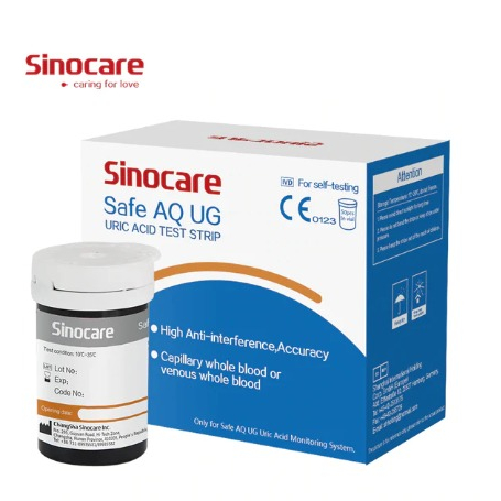 SINOCARE - Strip Safe AQ UG Uric Acid | Strip Tes Asam Urat untuk Alat Safe AQ UG isi 50's 3 SINOCARE - Strip Safe AQ UG Uric Acid | Strip Tes Asam Urat untuk Alat Safe AQ UG isi 50's - Image 3