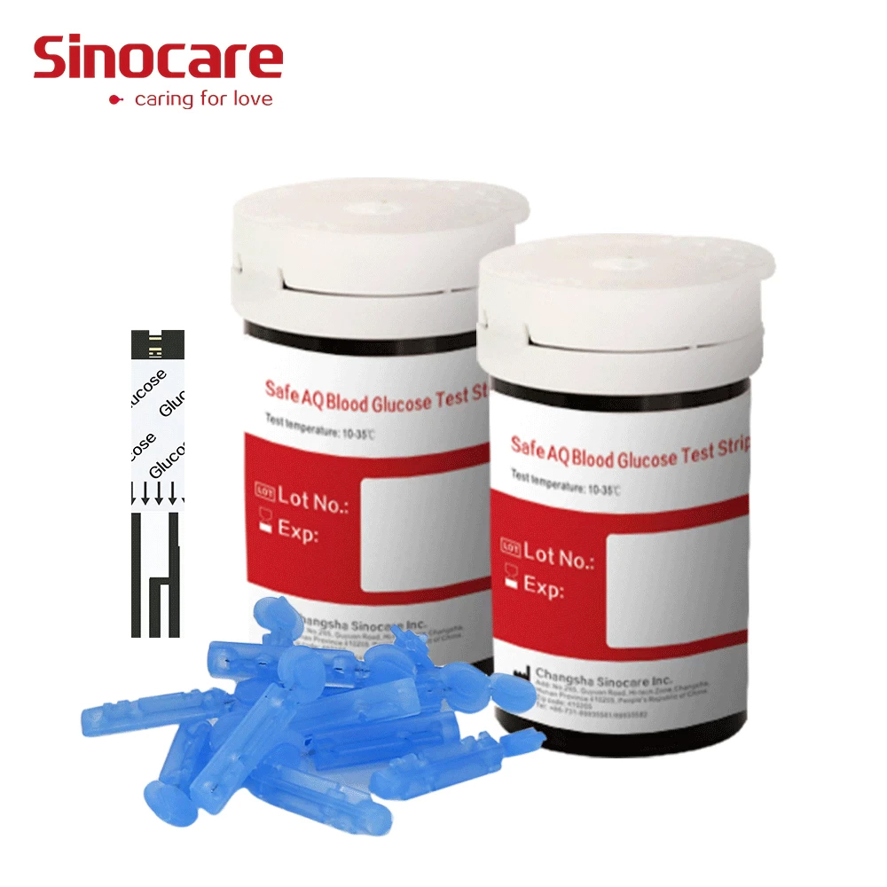 SINOCARE - Strip Safe AQ Smart | Strip Test Gula Darah untuk alat Safe AQ Smart 2 SINOCARE - Strip Safe AQ Smart | Strip Test Gula Darah untuk alat Safe AQ Smart - Image 2
