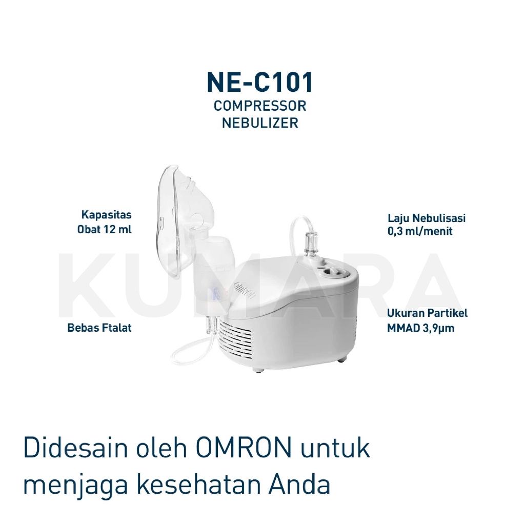OMRON - Compressor Nebulizer NE-C101 | Terapi Uap VVT Technology 2 OMRON - Compressor Nebulizer NE-C101 | Terapi Uap VVT Technology - Image 2