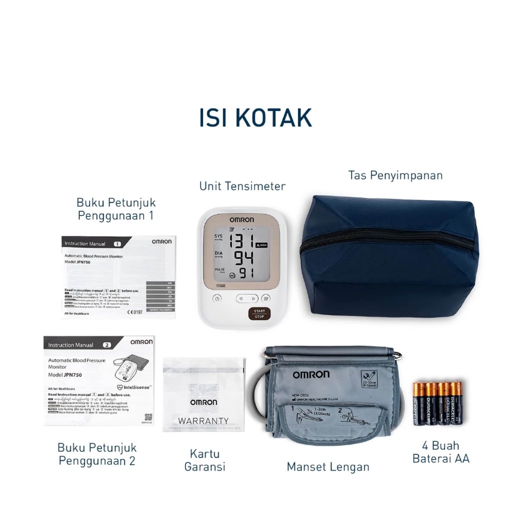 OMRON - Tensimeter Digital JPN 750 Premium | Made in Japan & IntelliSense 3 OMRON - Tensimeter Digital JPN 750 Premium | Made in Japan & IntelliSense - Image 3