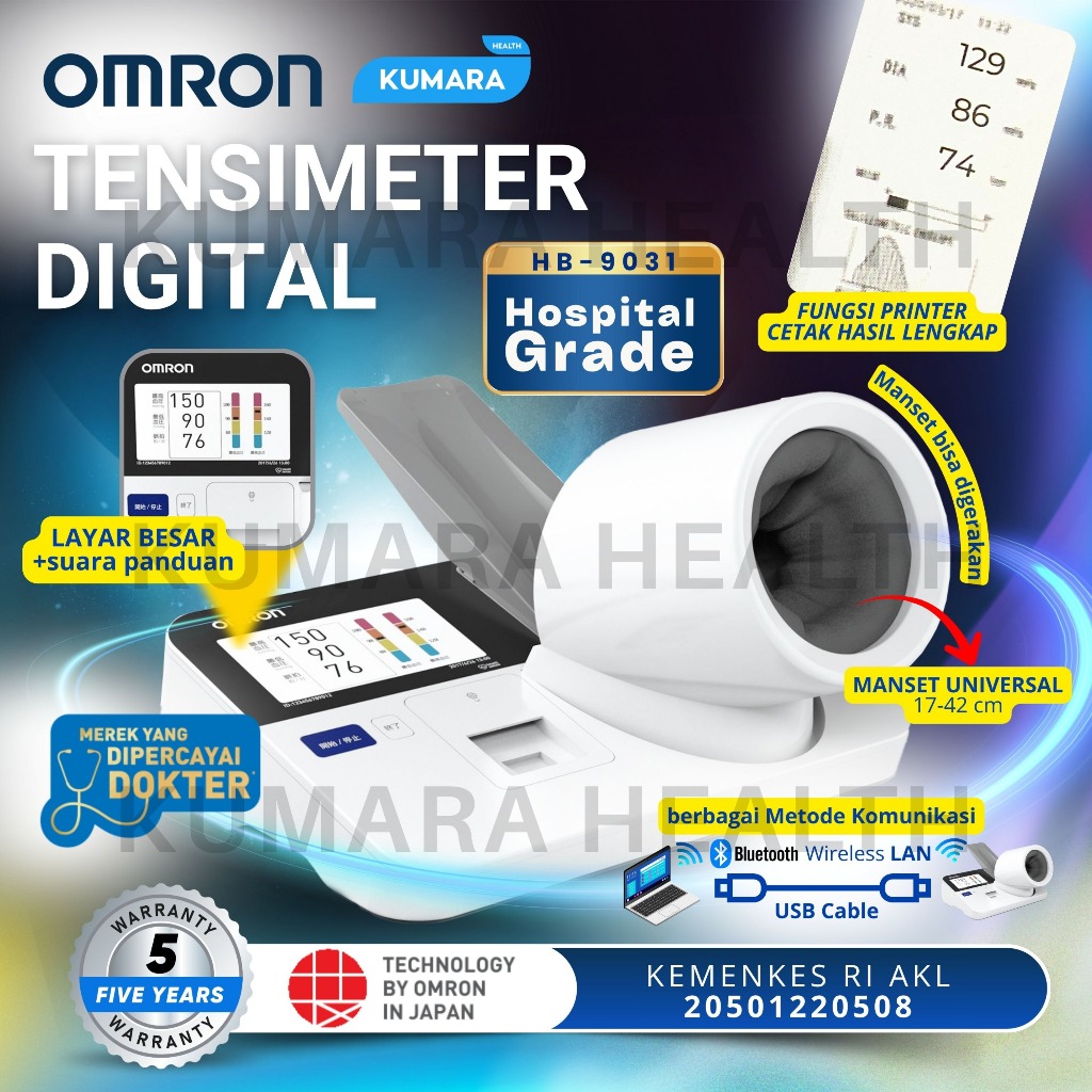 OMRON - Tensimeter Digital HBP-9031C | Monitor Tekanan Darah Profesional 1 OMRON - Tensimeter Digital HBP-9031C | Monitor Tekanan Darah Profesional
