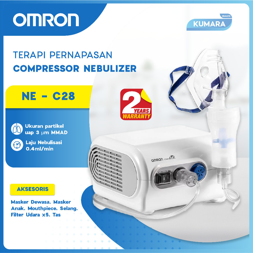OMRON - Nebulizer NE-C28 | Terapi Uap Pernapasan 2 OMRON - Nebulizer NE-C28 | Terapi Uap Pernapasan - Image 2
