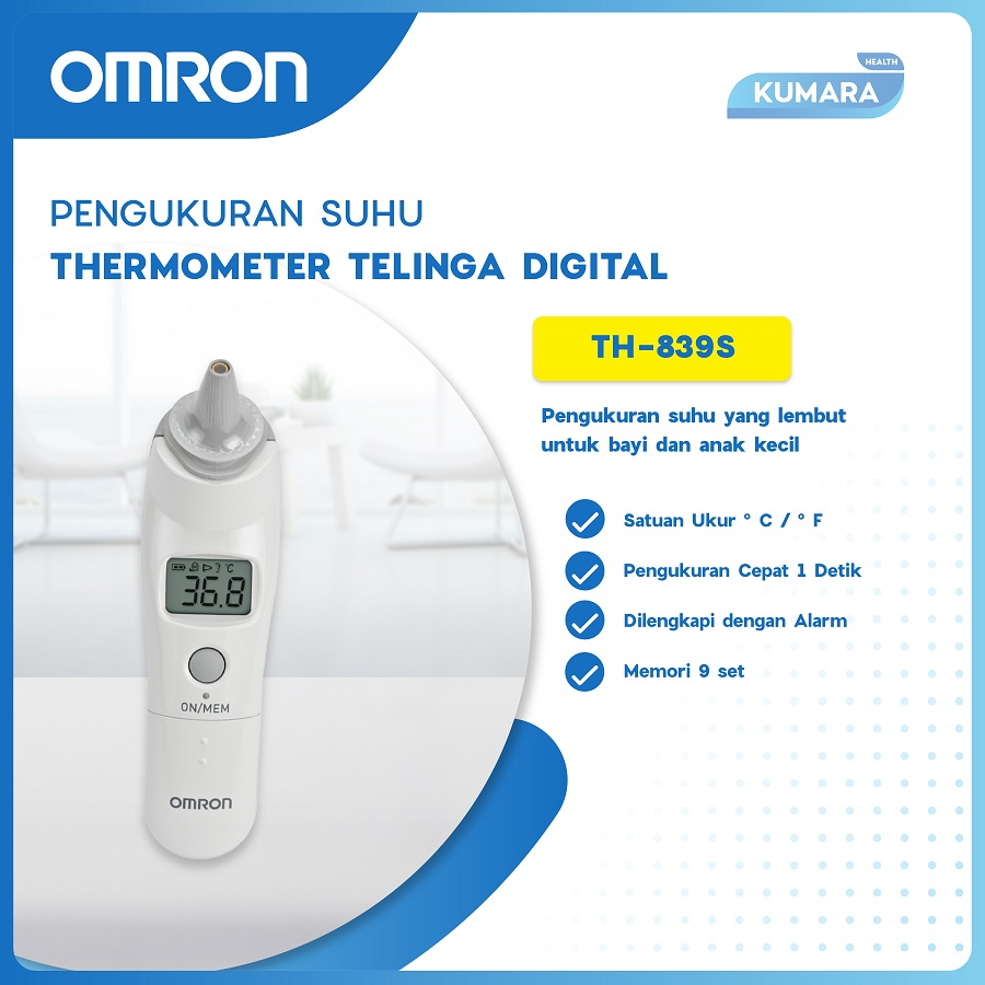 OMRON - Thermometer Telinga TH-839S 2 OMRON - Thermometer Telinga TH-839S - Image 2