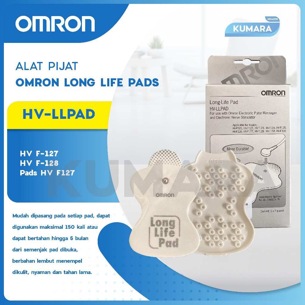 OMRON - Pad Tens Long Life Omron HV F-127/HV F-128 Pads HV F127 | Pads Alat Pijat Omron 1 OMRON - Pad Tens Long Life Omron HV F-127/HV F-128 Pads HV F127 | Pads Alat Pijat Omron