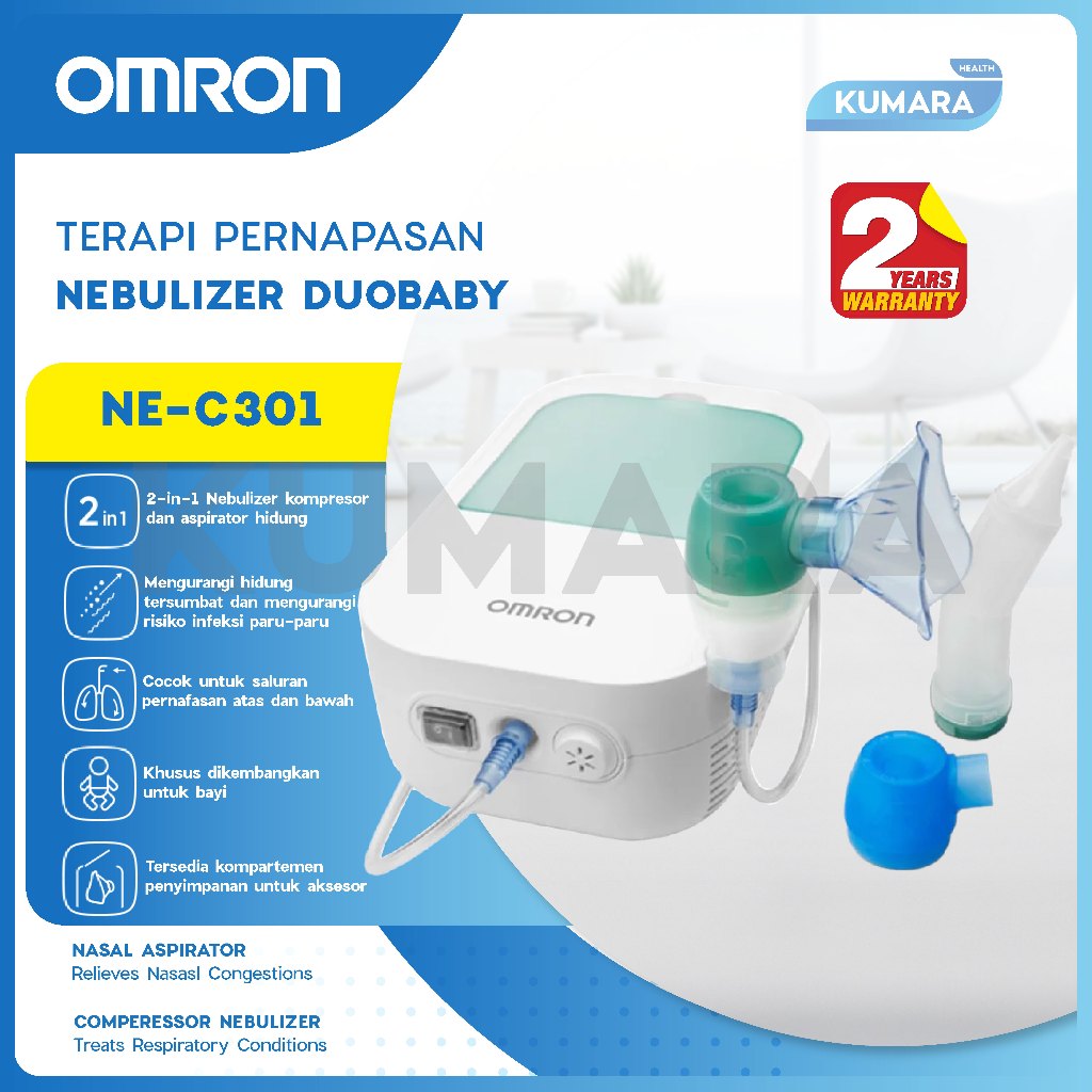 OMRON - Nebulizer NE-C301 DUOBABY | Nebulizer & Nasal Aspirator 1 OMRON - Nebulizer NE-C301 DUOBABY | Nebulizer & Nasal Aspirator