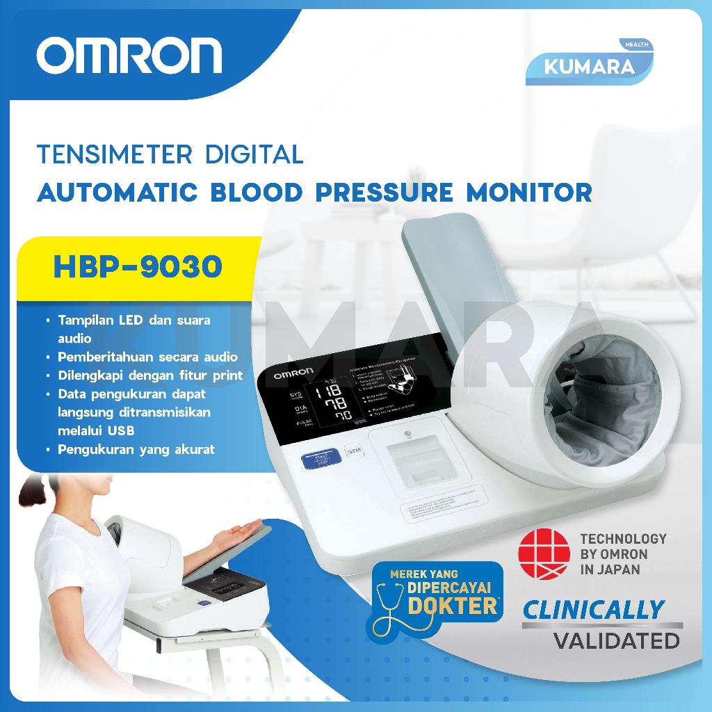 OMRON - Tensimeter Digital HBP-9030 | Professional Blood Pressure Monitor 1 OMRON - Tensimeter Digital HBP-9030 | Professional Blood Pressure Monitor