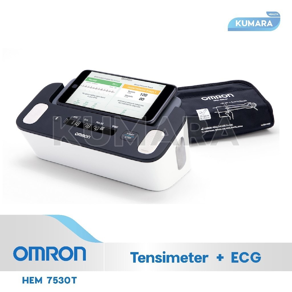 OMRON - Tensimeter + ECG HEM-7530T | Alat Pengukur Tekanan Darah + EKG 3 OMRON - Tensimeter + ECG HEM-7530T | Alat Pengukur Tekanan Darah + EKG - Image 2