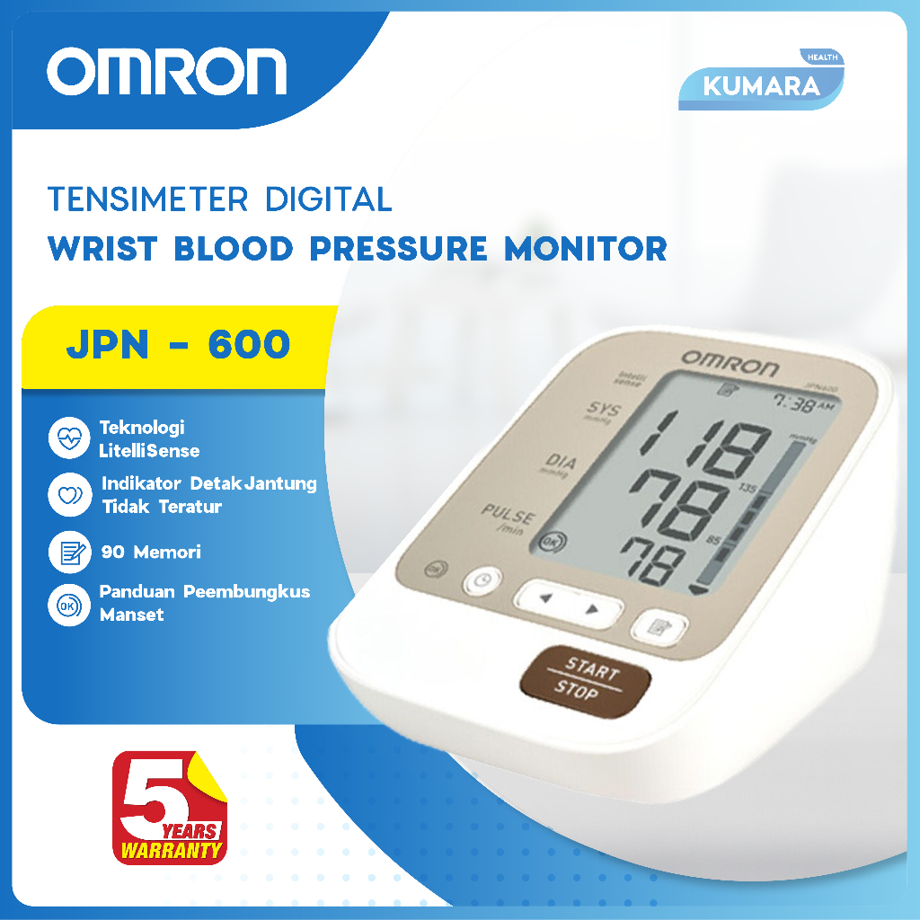 OMRON - Tensimeter Digital JPN 600 | Blood Pressure Monitor 1 OMRON - Tensimeter Digital JPN 600 | Blood Pressure Monitor