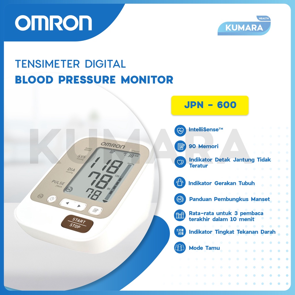 OMRON - Tensimeter Digital JPN 600 | Blood Pressure Monitor 2 OMRON - Tensimeter Digital JPN 600 | Blood Pressure Monitor - Image 2
