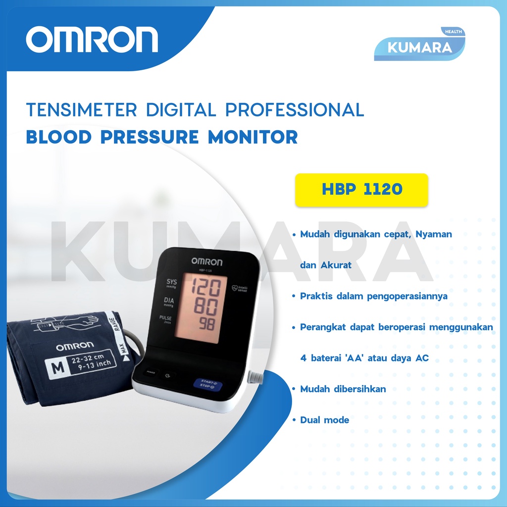 OMRON - Tensimeter Digital HBP-1120 | Blood Pressure Monitor 2 OMRON - Tensimeter Digital HBP-1120 | Blood Pressure Monitor - Image 2
