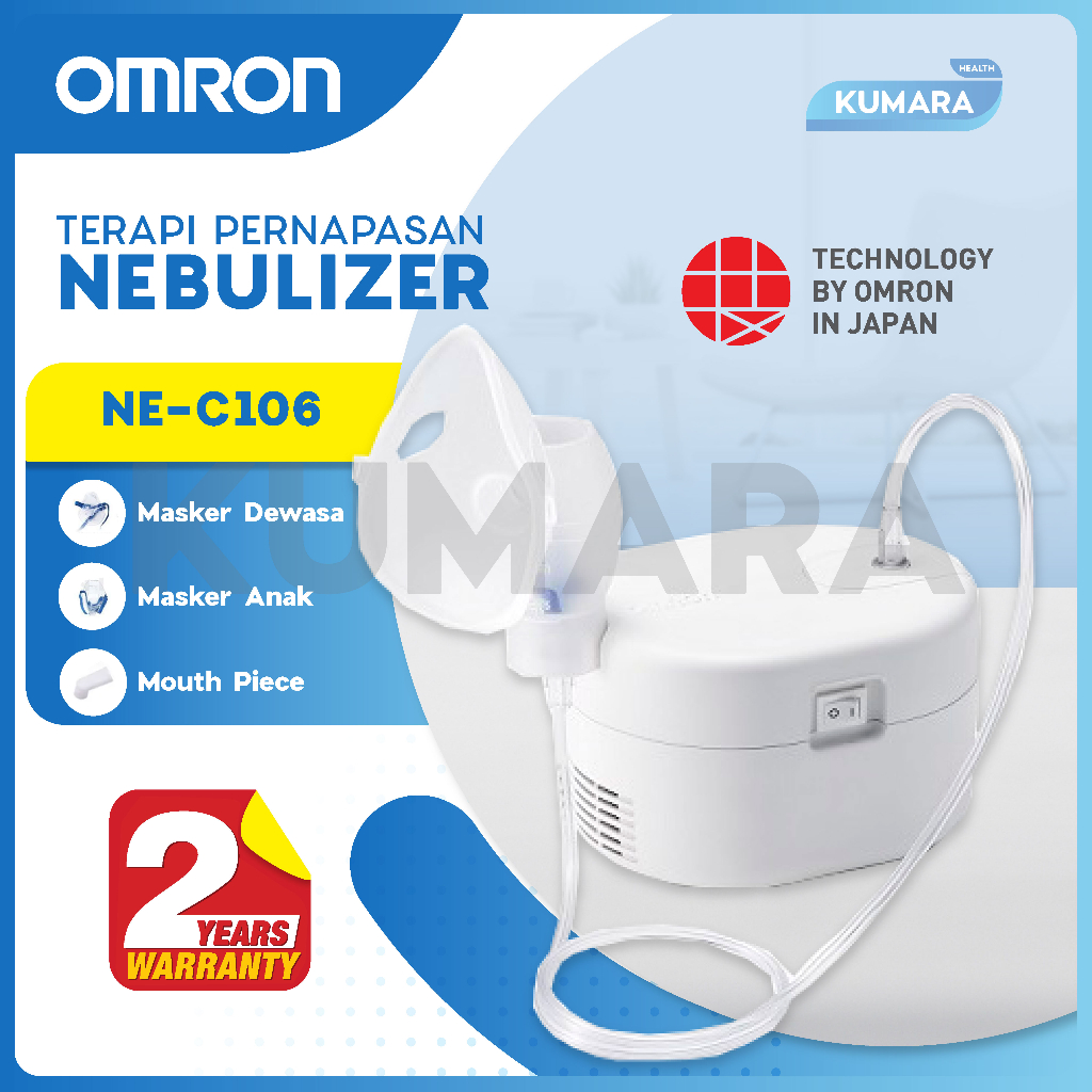 OMRON - Compressor Nebulizer NE-C106 | Terapi Uap Pernapasan 1 OMRON - Compressor Nebulizer NE-C106 | Terapi Uap Pernapasan