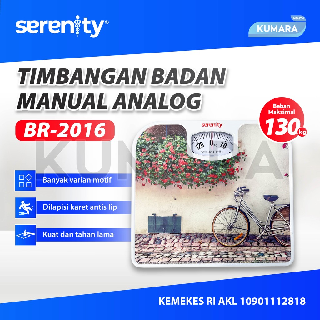SERENITY - Timbangan Badan BR-2016 / Timbangan Manual Analog Tipis 1 SERENITY - Timbangan Badan BR-2016 / Timbangan Manual Analog Tipis