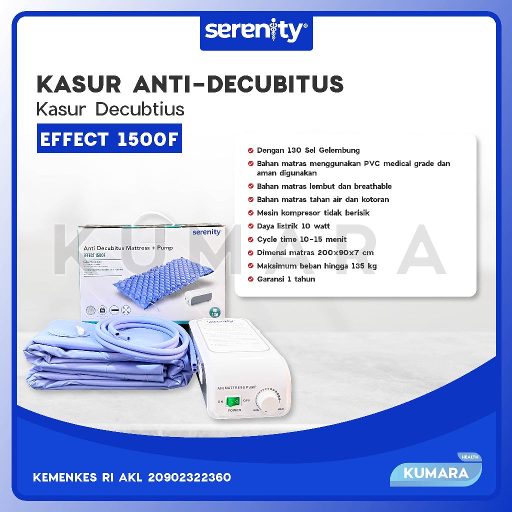 SERENITY - Anti Decubitus Effect 1500F / Kasur Anti Decubitus 2 SERENITY - Anti Decubitus Effect 1500F / Kasur Anti Decubitus - Image 2