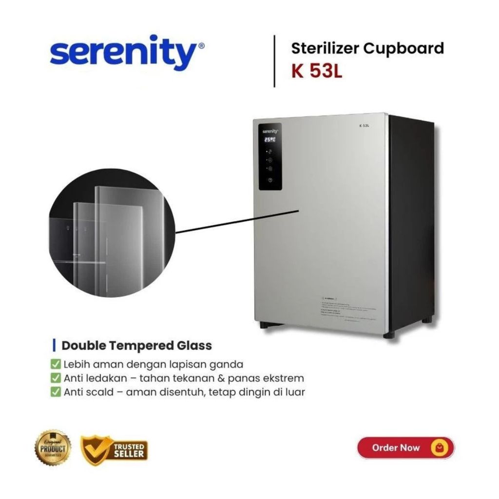 Serenity Sterilisator Digital 1 Pintu K-53L | Sterilizer Cupboard 3 Serenity Sterilisator Digital 1 Pintu K-53L | Sterilizer Cupboard - Image 3