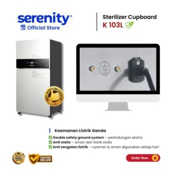 Serenity Sterilisator Digital 2 Pintu K-103L | Sterilizer Cupboard 108L 6 ginee 20251111134722381 1118800333