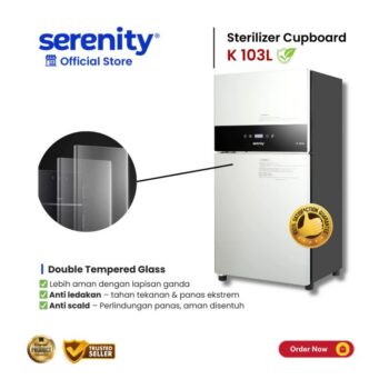 Serenity Sterilisator Digital 2 Pintu K-103L | Sterilizer Cupboard 108L 7 ginee 20251111134722486 3997905807