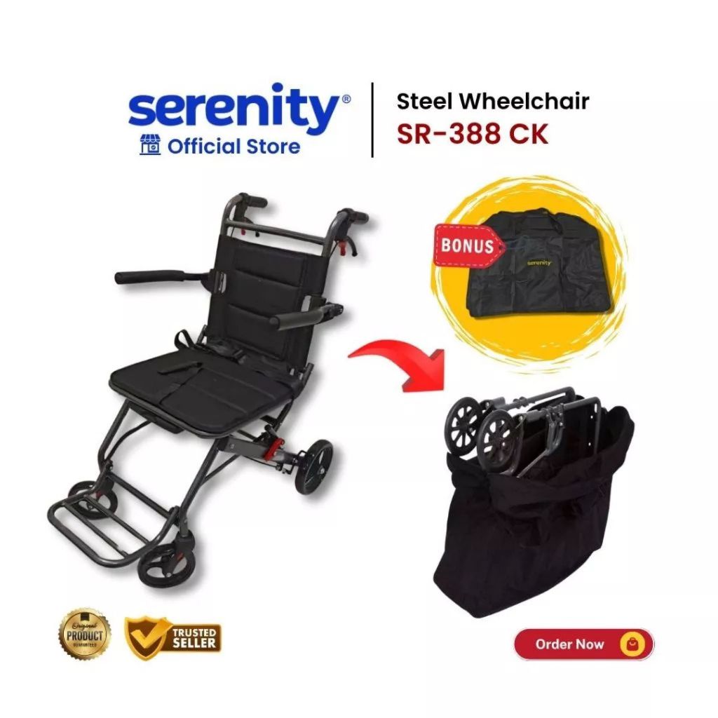 SERENITY Kursi Roda Traveling Lipat SR 388 CK | Travel Wheelchair 5 SERENITY Kursi Roda Traveling Lipat SR 388 CK | Travel Wheelchair - Image 5