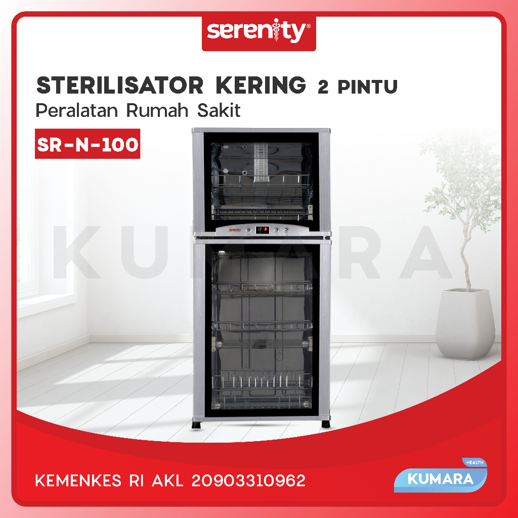 SERENITY - Sterilisator 2 Pintu SR-N100 | Sterilizer Cupboard 1 SERENITY - Sterilisator 2 Pintu SR-N100 | Sterilizer Cupboard