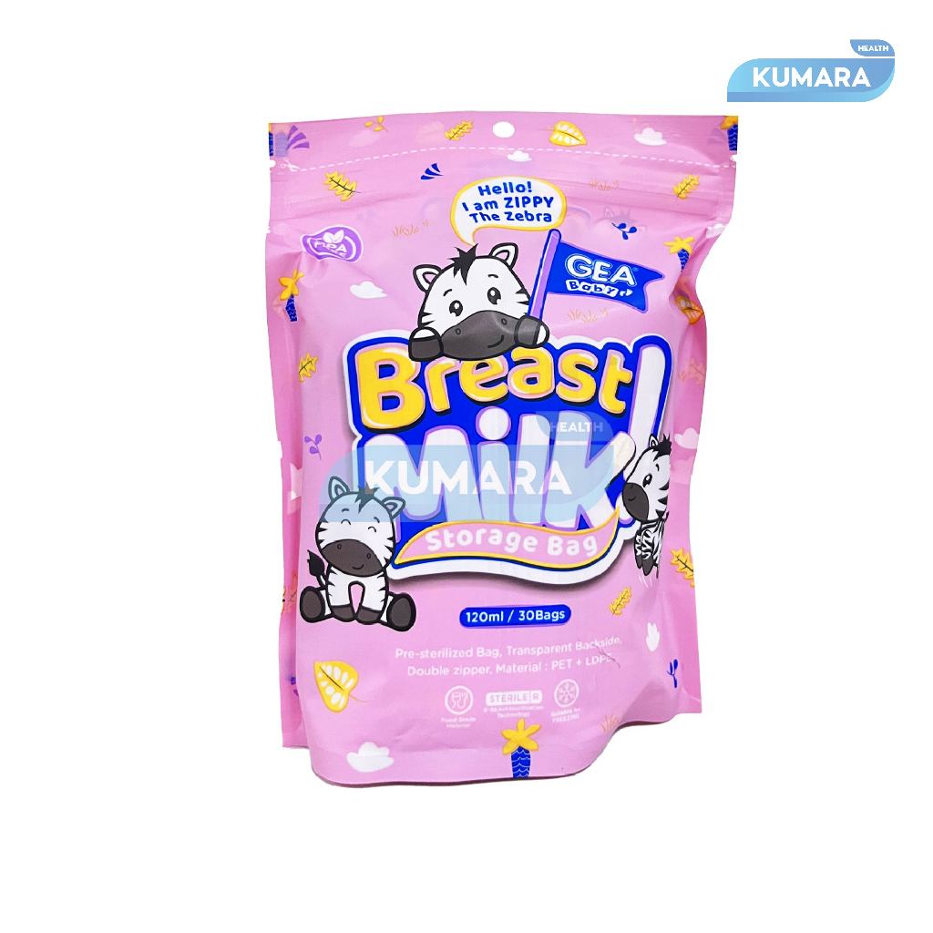 GEA - Kantong Asi Bayi 120ml isi 30's | Breast Milk Storage Bag 3 GEA - Kantong Asi Bayi 120ml isi 30's | Breast Milk Storage Bag - Image 3