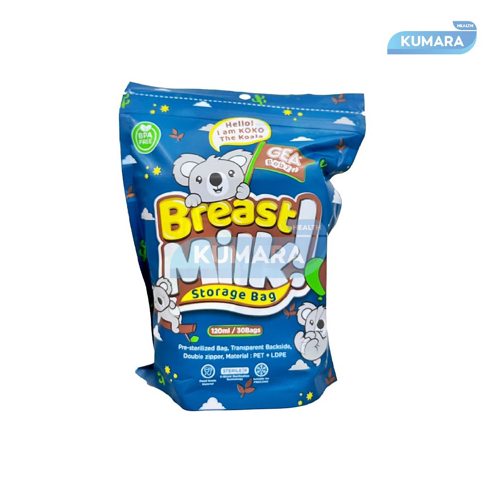 GEA - Kantong Asi Bayi 120ml isi 30's | Breast Milk Storage Bag 8 GEA - Kantong Asi Bayi 120ml isi 30's | Breast Milk Storage Bag - Image 8