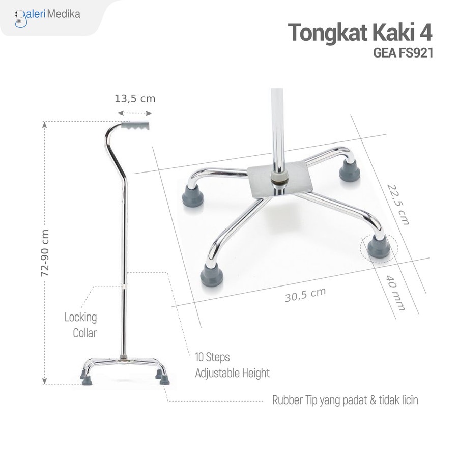 GEA - Tongkat Kaki 4 FS 921 3 GEA - Tongkat Kaki 4 FS 921 - Image 3
