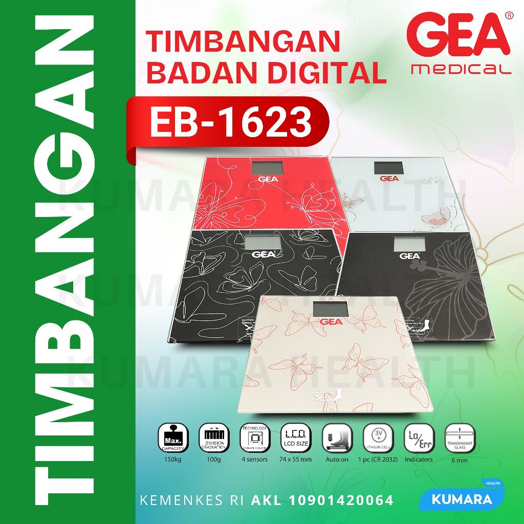GEA - Timbangan Badan Digital EB 1623 / Body Weight Scale Digital 1 GEA - Timbangan Badan Digital EB 1623 / Body Weight Scale Digital