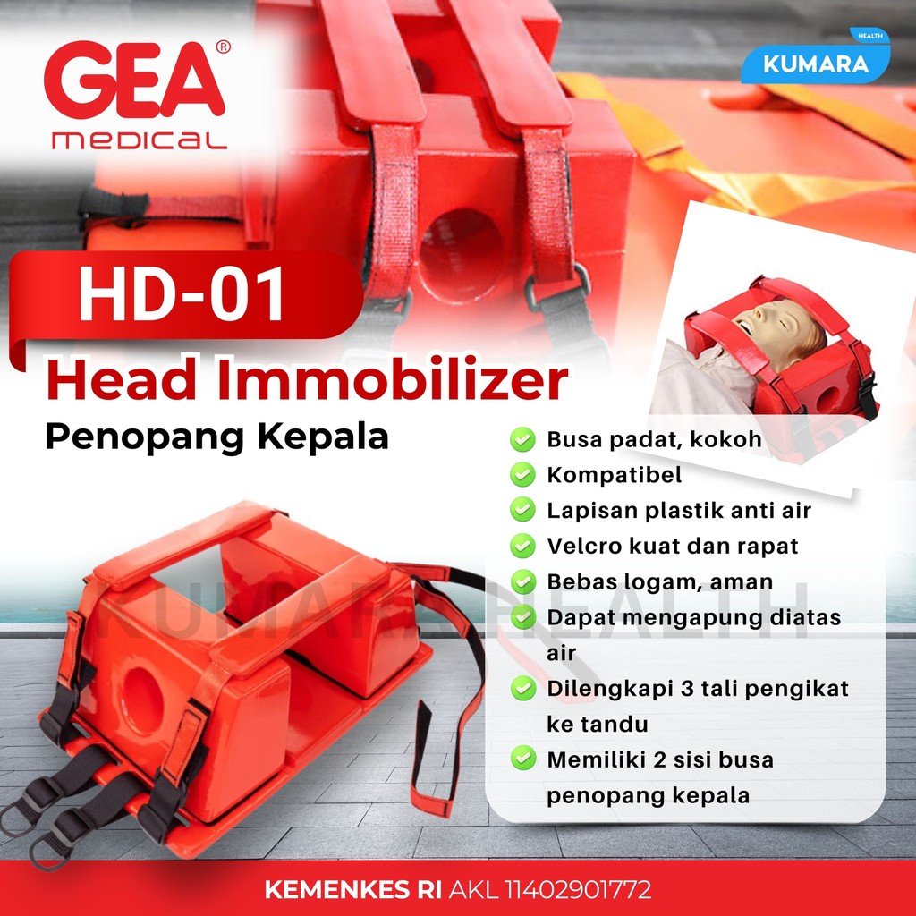 GEA - Head Immobilizer HD-01 Pelindung Kepala Medis 1 GEA - Head Immobilizer HD-01 Pelindung Kepala Medis