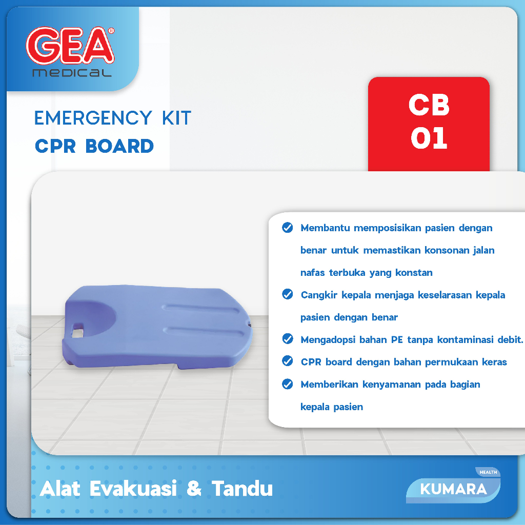 GEA - CPR Board Half Body CB-01 2 GEA - CPR Board Half Body CB-01 - Image 2
