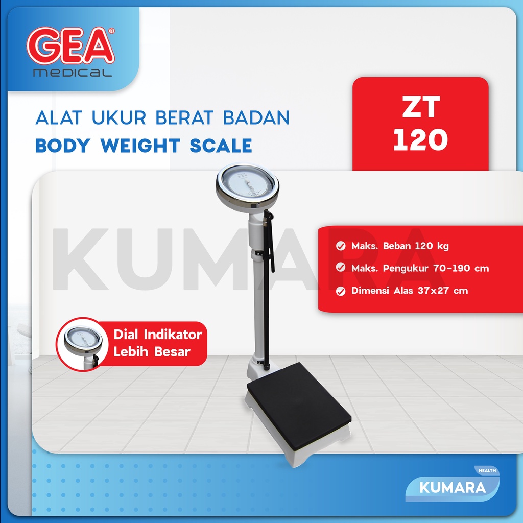 GEA - Timbangan Badan Manual SMIC ZT-120 (Berat + Tinggi Badan) 1 GEA - Timbangan Badan Manual SMIC ZT-120 (Berat + Tinggi Badan)