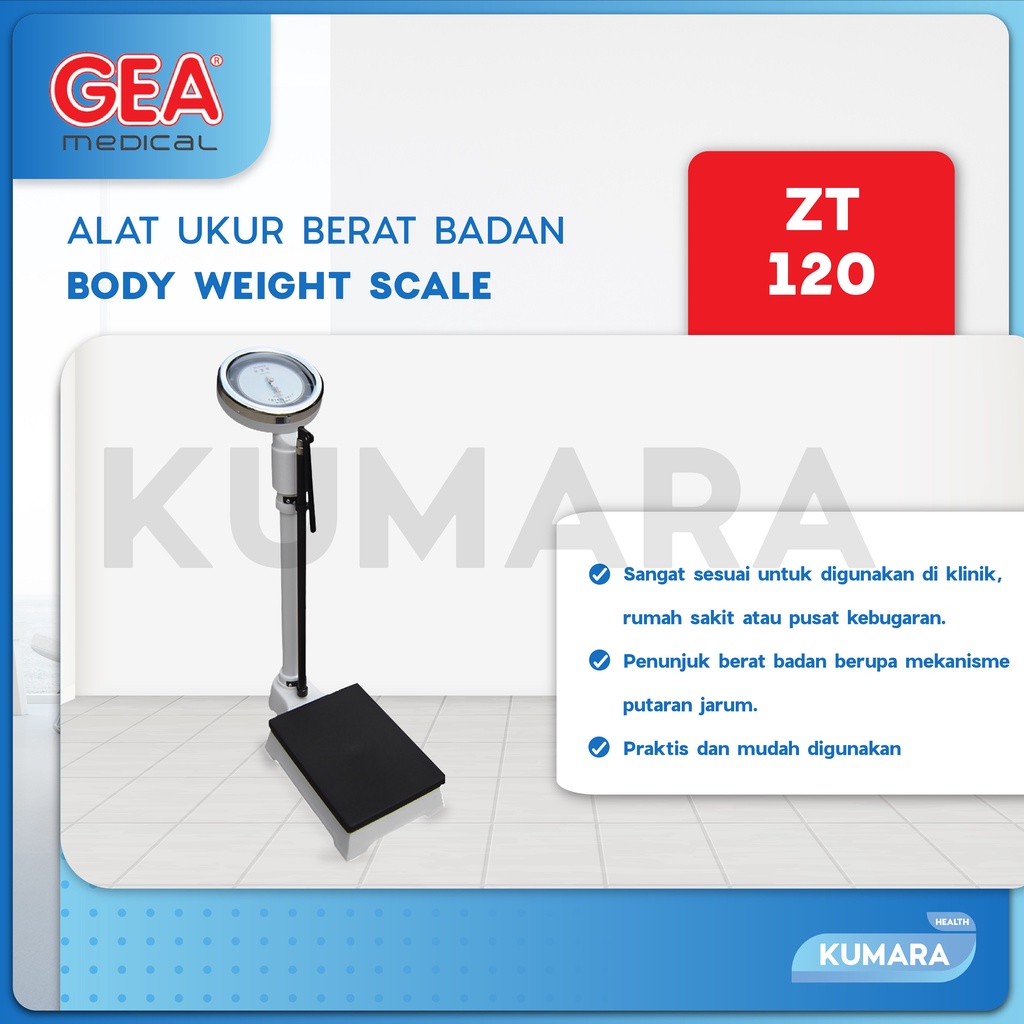 GEA - Timbangan Badan Manual SMIC ZT-120 (Berat + Tinggi Badan) 2 GEA - Timbangan Badan Manual SMIC ZT-120 (Berat + Tinggi Badan) - Image 2