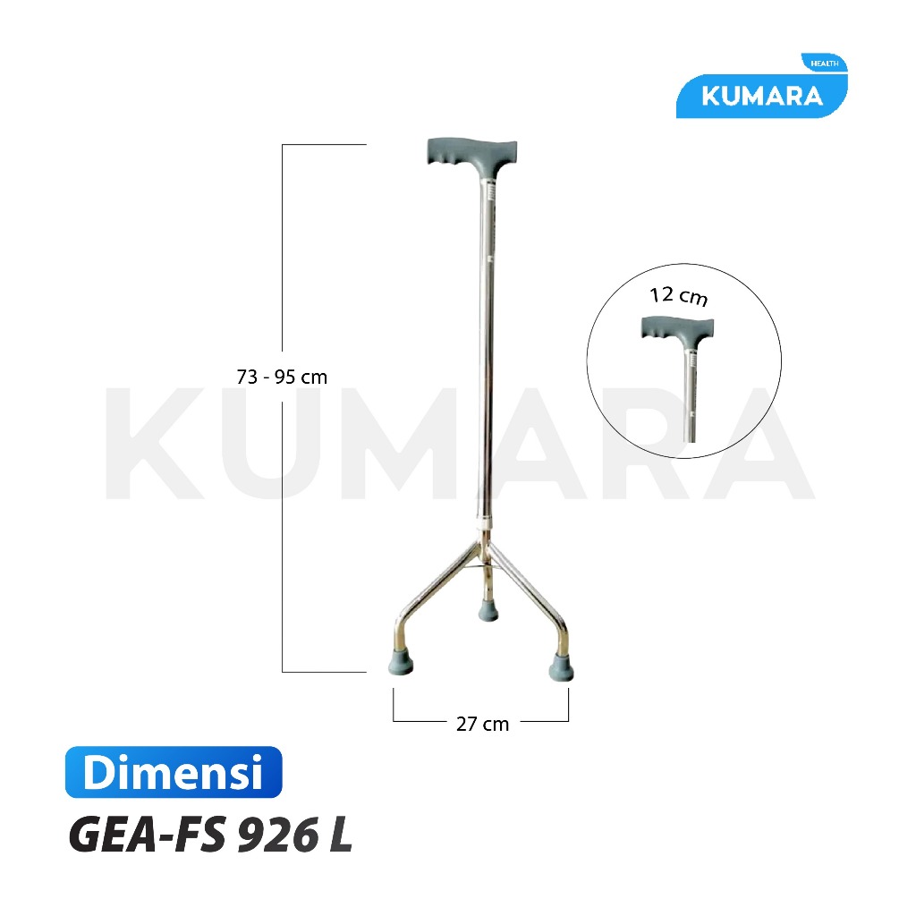 GEA - Tongkat Piramid Kaki 3 FS 926 2 GEA - Tongkat Piramid Kaki 3 FS 926 - Image 2