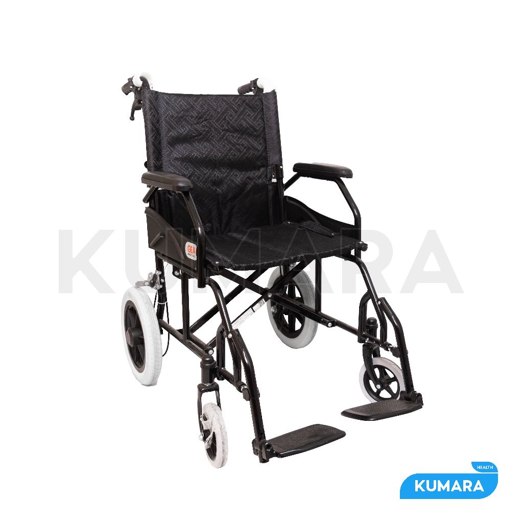 GEA - Kursi Roda Semi Travel FS 868 Black Steel 3 GEA - Kursi Roda Semi Travel FS 868 Black Steel - Image 3