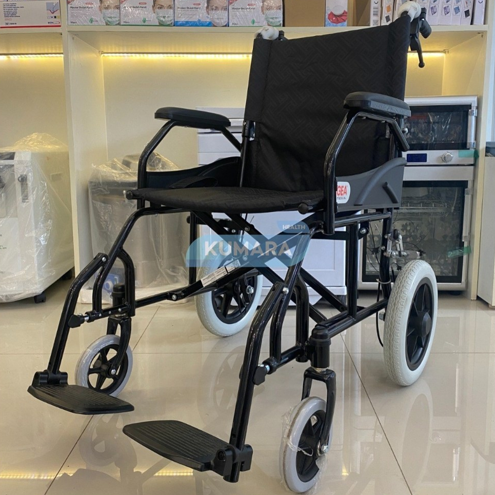 GEA - Kursi Roda Semi Travel FS 868 Black Steel 6 GEA - Kursi Roda Semi Travel FS 868 Black Steel - Image 6