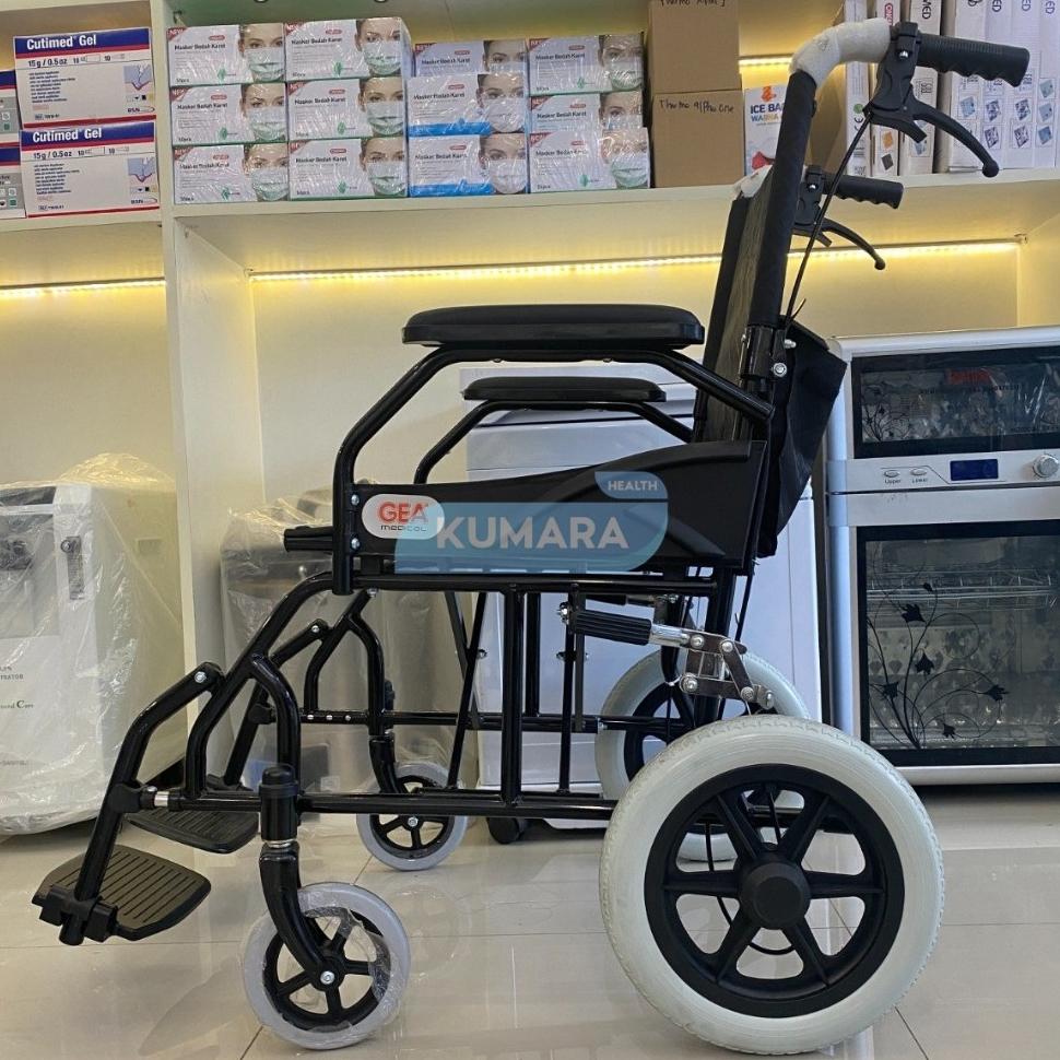 GEA - Kursi Roda Semi Travel FS 868 Black Steel 7 GEA - Kursi Roda Semi Travel FS 868 Black Steel - Image 7