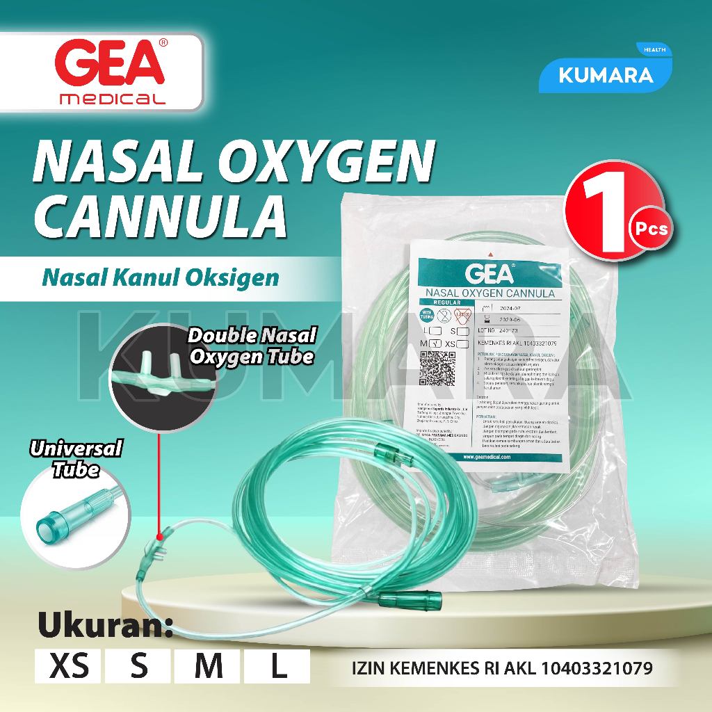 GEA - Selang Nasal Oksigen Regular Tip 1 GEA - Selang Nasal Oksigen Regular Tip