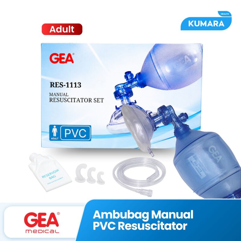GEA - Ambubag Manual PVC Resuscitator | Ambubag Bayi Anak Dewasa | Manual Emergency Ventilator | KUMARA 1 22