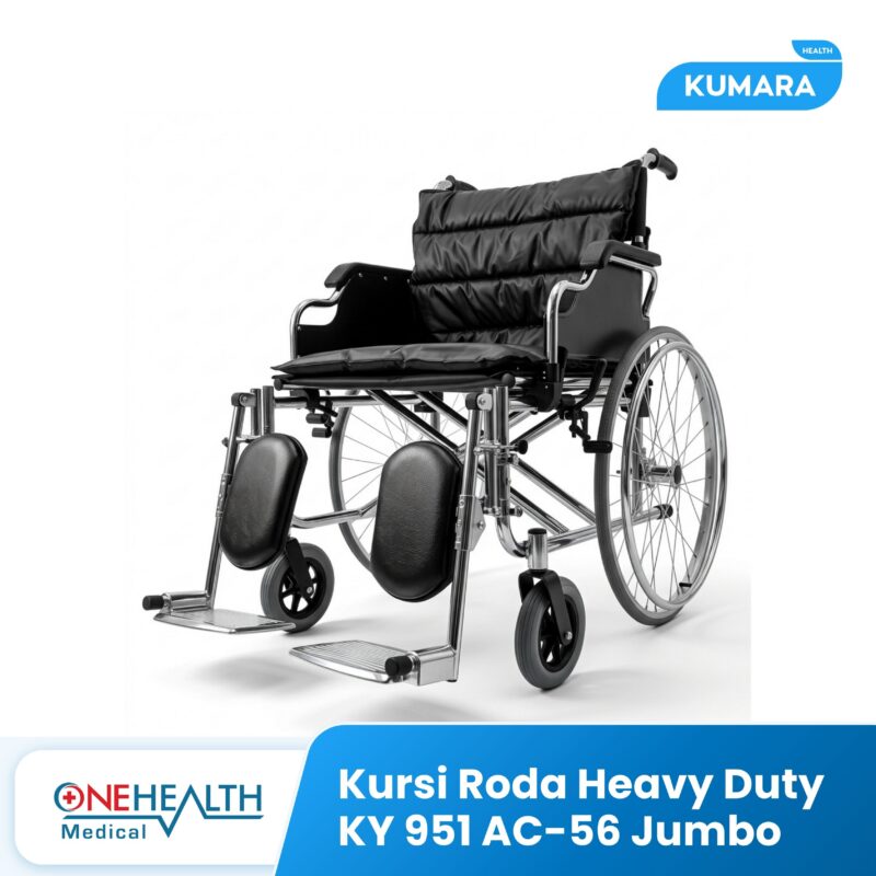 ONEHEALTH - Kursi Roda Heavy Duty KY 951 AC-56 Jumbo 1 224 KY B5