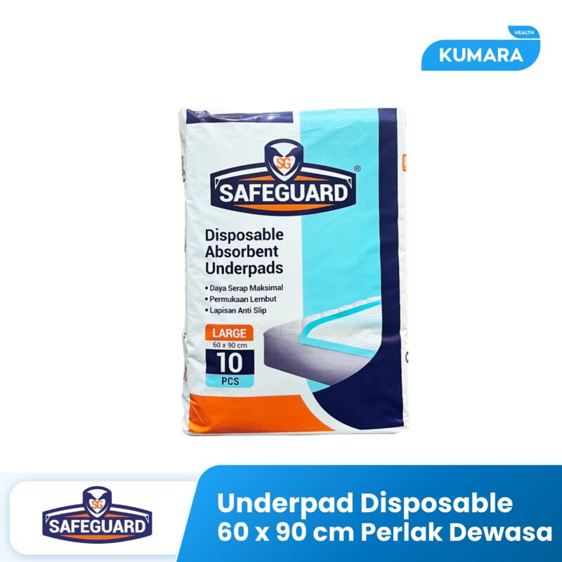 SAFEGUARD - Underpad Disposable 60x90cm / Perlak Dewasa 1 233 Underpad