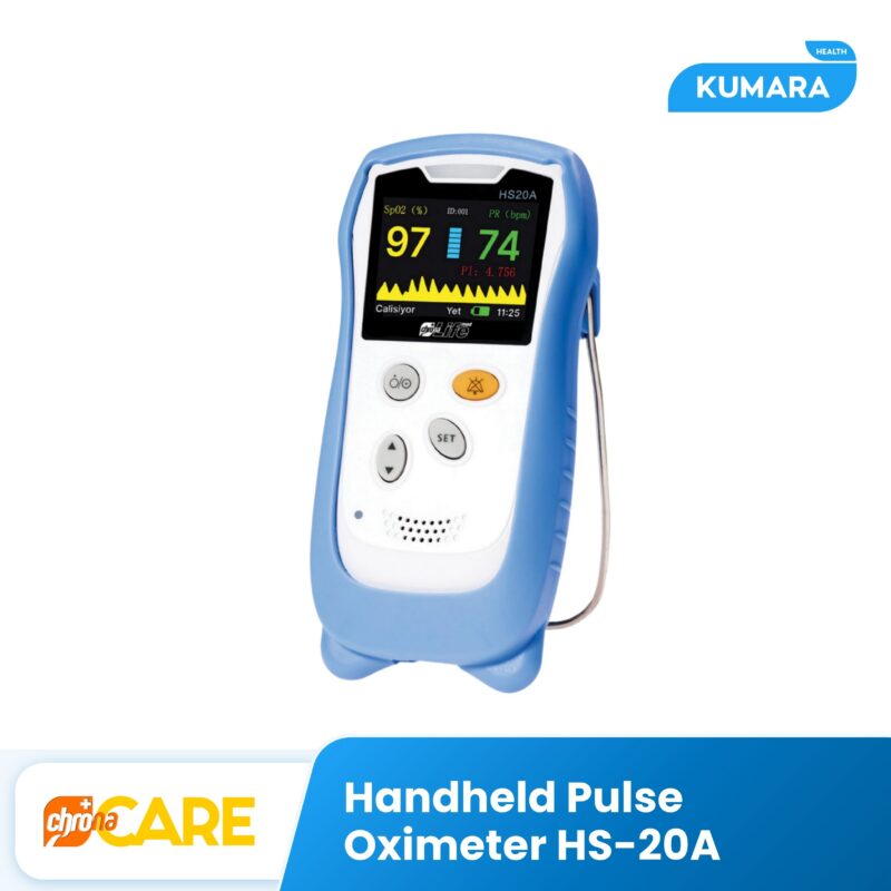 CHRONA CARE - Alat Cek Kadar Oksigen 3in1 HS20A | Pulse Oximeter Genggam dengan Alarm + Lampu Indikator 1 252