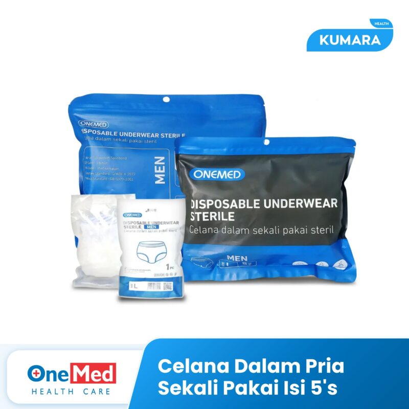 ONEMED - Celana Dalam Pria Sekali Pakai / Steril Underwear isi 5'S Pack 1 284 Celana Dalam